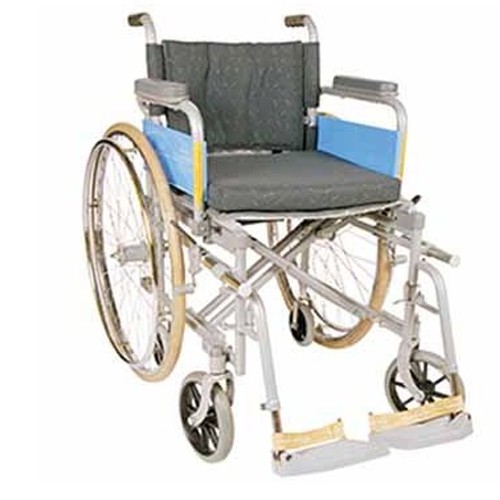 Vissco Invalid Foldable Wheelchair Deluxe Folding With Spoke Tyres Wheelchair