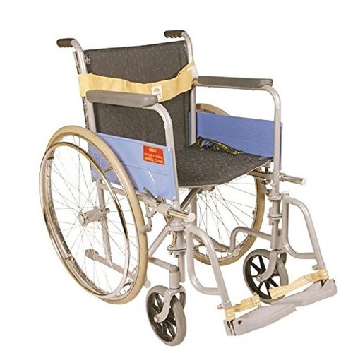 Vissco Invalid Foldable Wheelchair Regular Folding With Spoke Wheels 971 Wheelchair